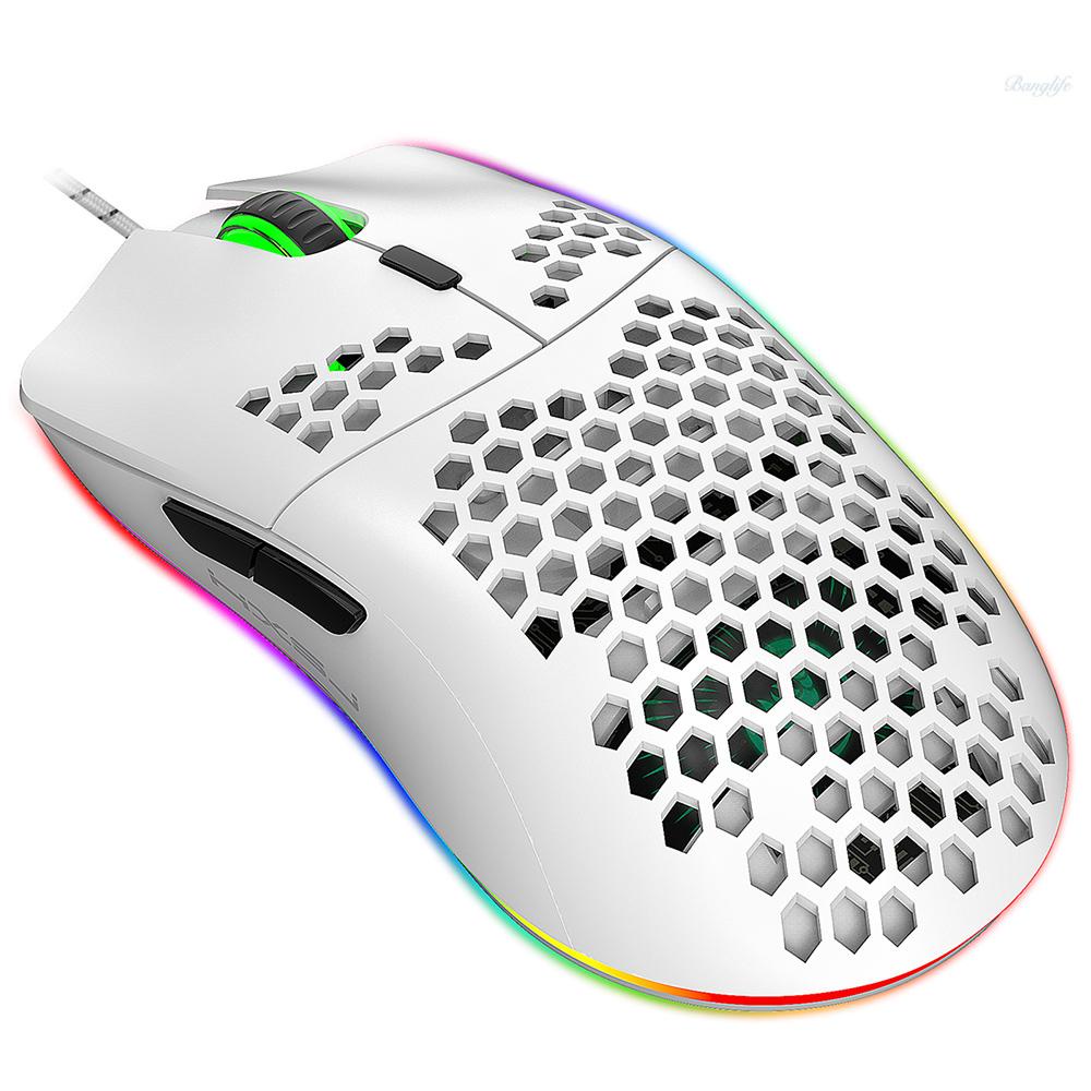 Ready in stock HXSJ J900 USB Wired Gaming Mouse RGB Gaming Mouse with ...