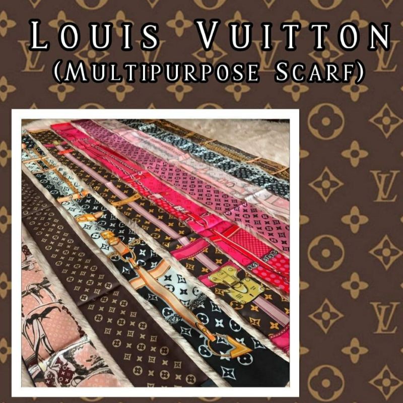 Louis Vuitton LV multi-purpose silk scarf twilly premium grade