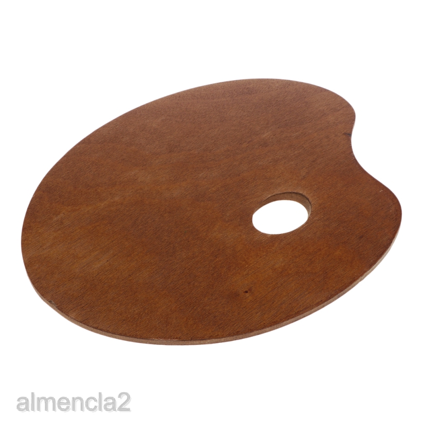 Professional Wooden Oval Paint Mixing Tray Palette DIY Artist Kids Art Supplies Shopee Philippines