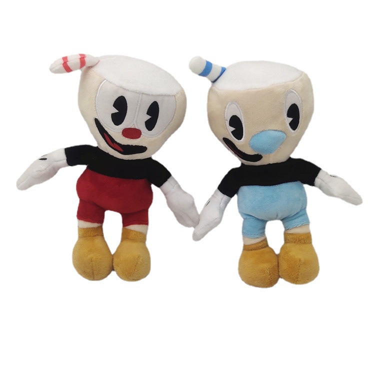 Plush Toys Anime Game Peripheral Mugman Game Cuphead Kawaii Stuffed ...