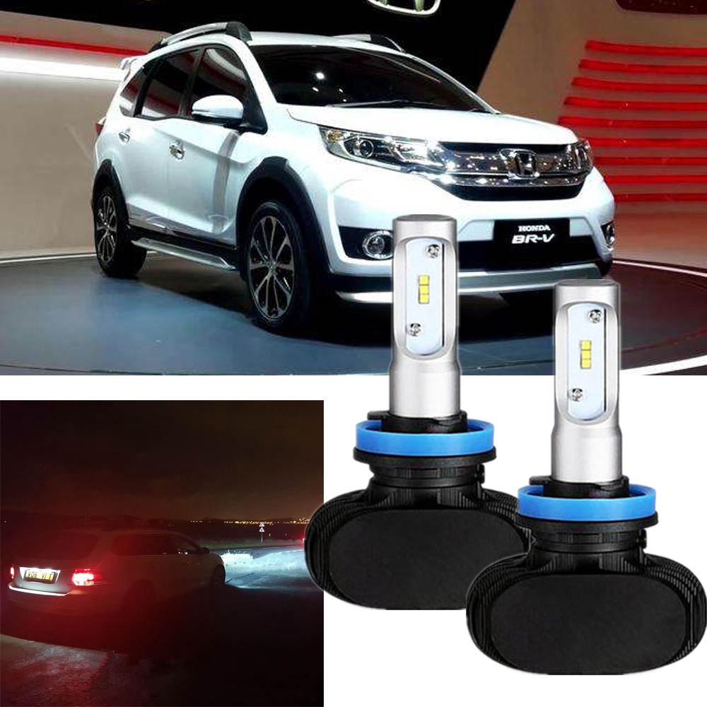 Pc Led Headlamp Headlight H W Light Bulbs For Honda Br V Brv Present Shopee