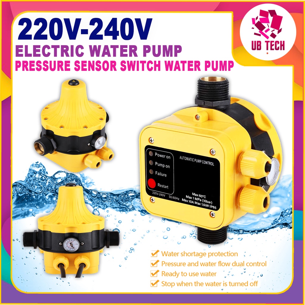 UBTECH Automatic Water Pump Pressure Switch Electric Controller with ...