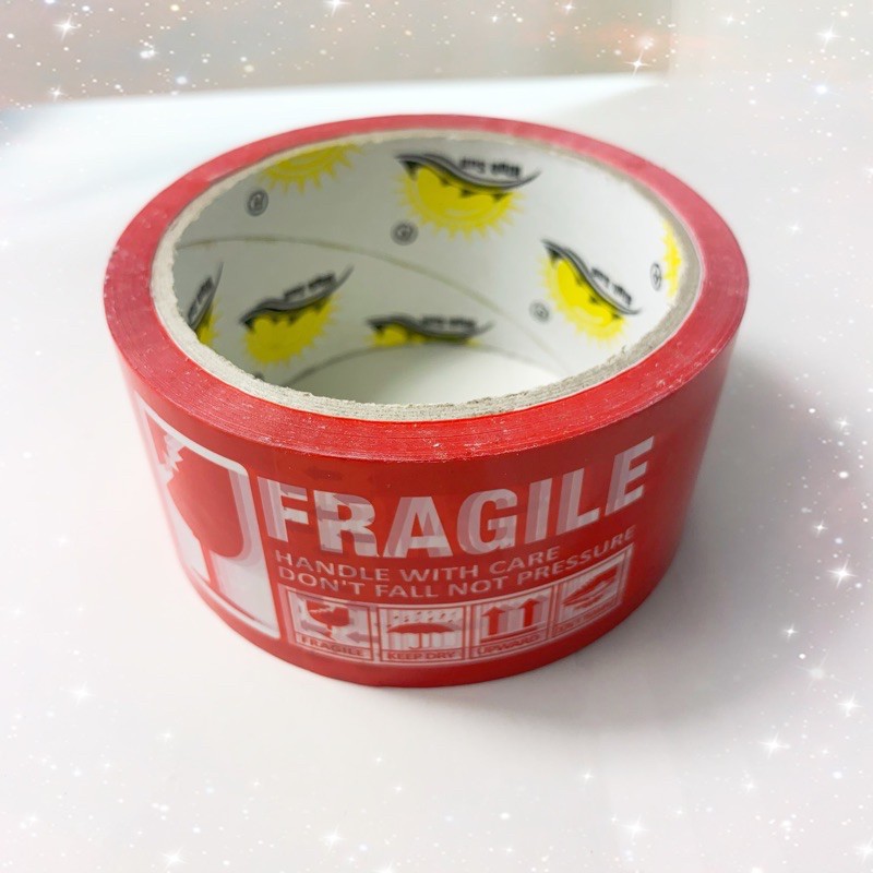 メーカー再生品】 PRINTED PACKING TAPE カートンテープ FRAGILE PPT-6