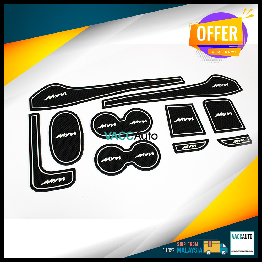 Perodua Myvi (2nd Gen) Anti Slip Rubber Mat Car Accessories Vacc Auto ...