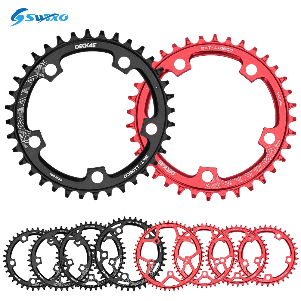 Deckas Bicycle Crankset 110bcd Road Bike Fluted Disc Aluminum Alloy ...