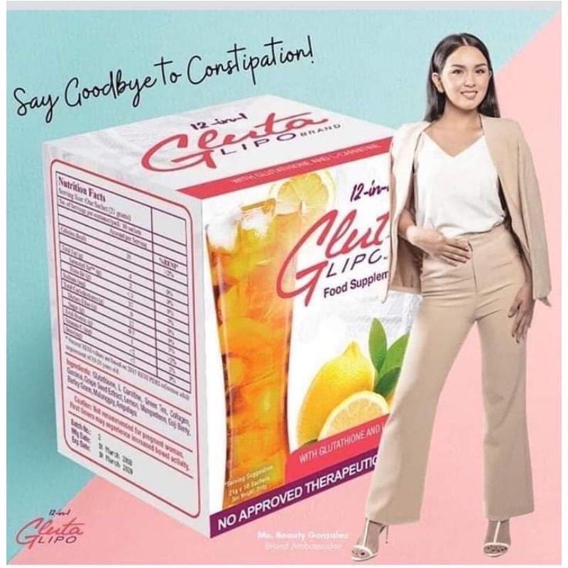 GLUTA LIPO juice WHITENING & SLIMMING JUICE (10 sachet in a box