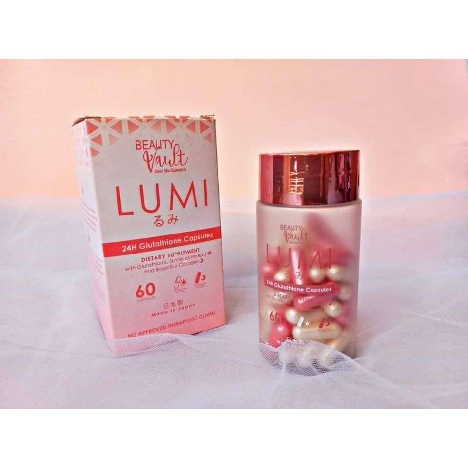 LUMI CAPSULE: 24H Glutathione 60 capsules by Beauty Vault (Lumina glow)    | Shopee Philippines