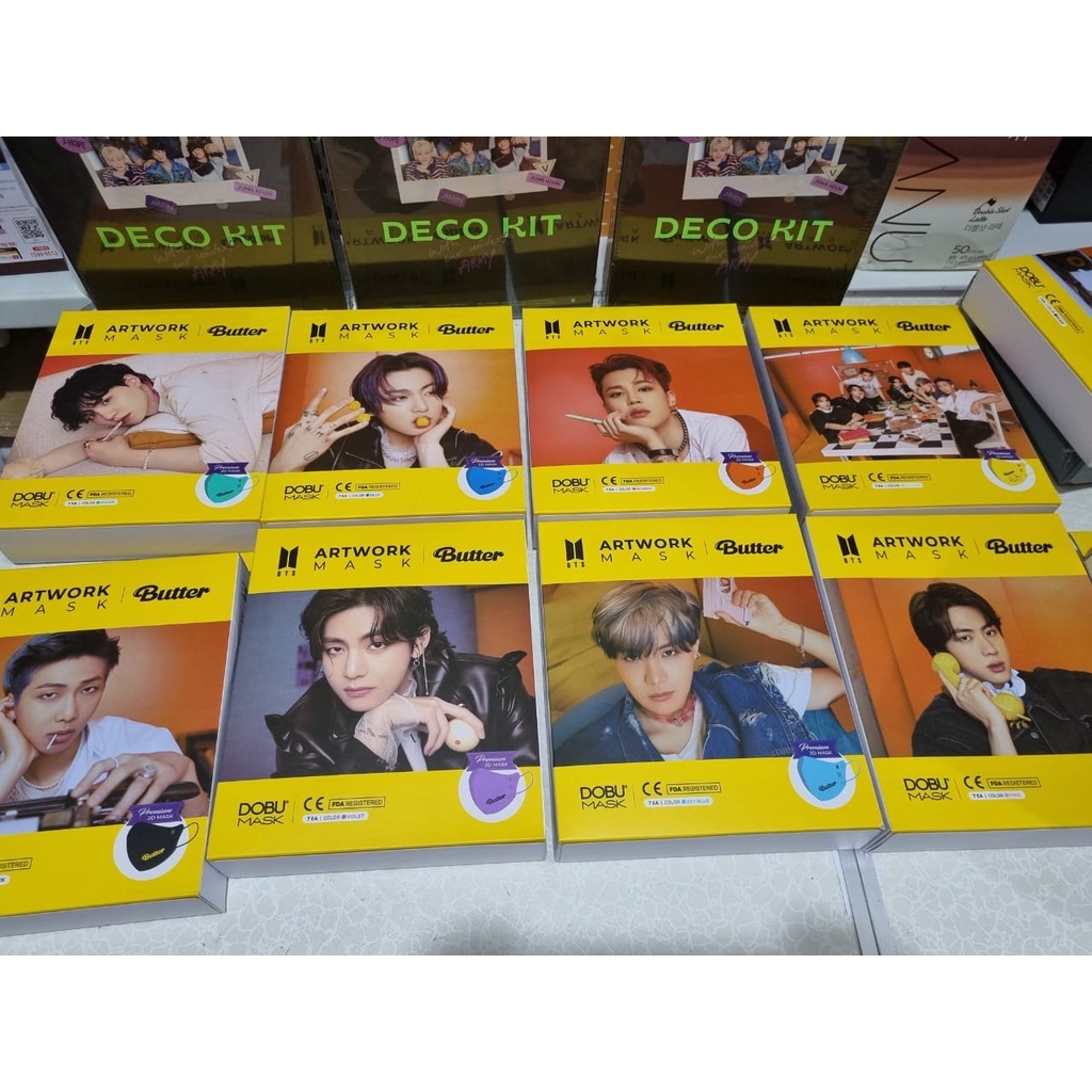 Bts Mask KF94 BTS ARTWORK Mask Butter / All member Shopee Philippines
