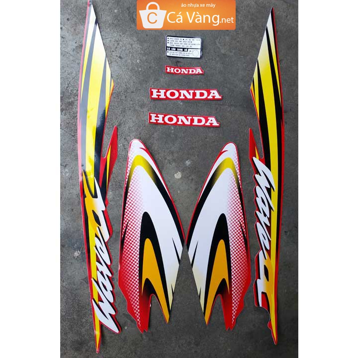 Wave Alpha 2006 car sticker TYPE LIKE ZIN, STAMP LIKE GENUINE - FLAG ...