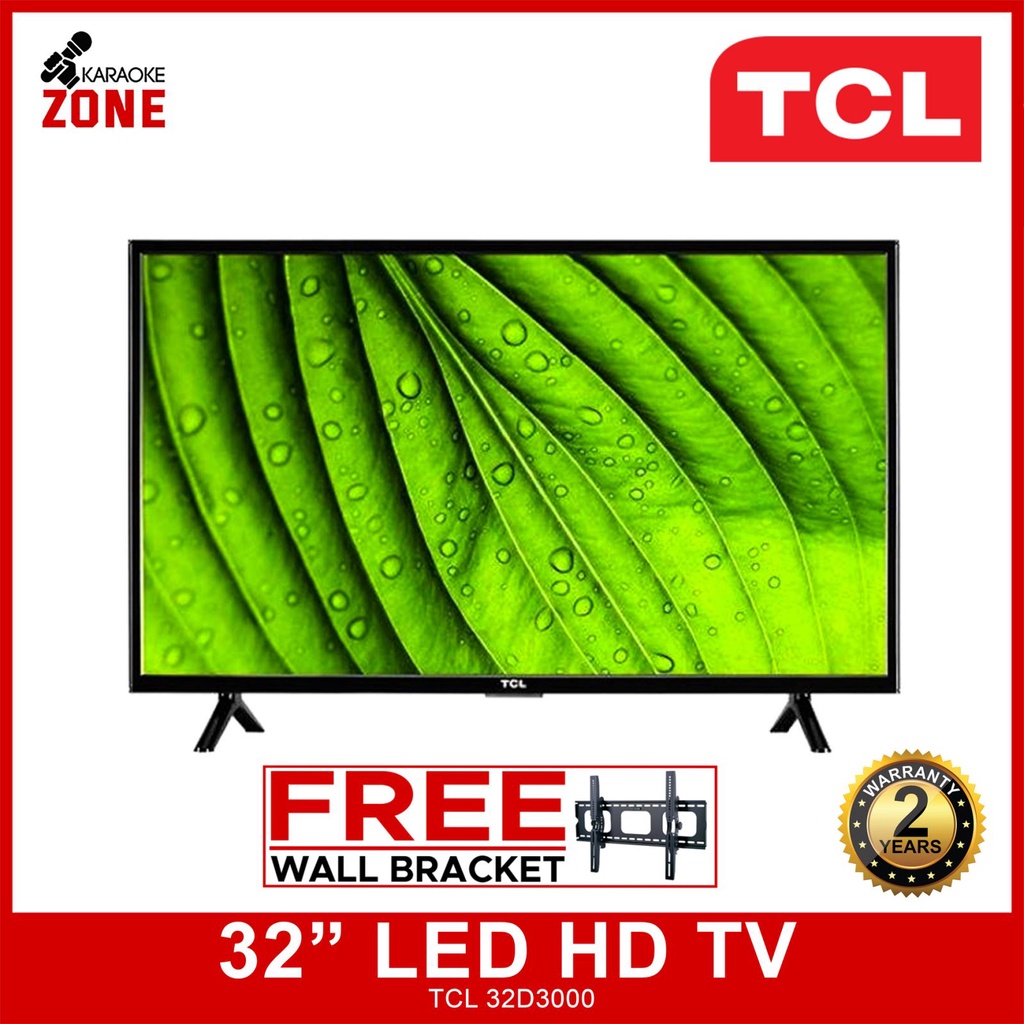 TCL 32D3000 32 inch Led TV / A+ Grade HD Ready Panel / with free Wall ...