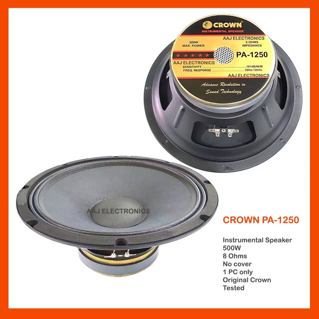 Original Crown Pa 1250 Instrumental Speaker 500watts 1pc Only Tested Shopee Philippines 4622