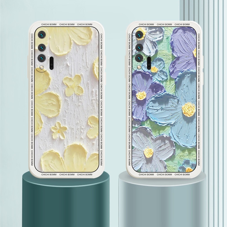 Huawei P30 Lite Cover - Floral Series - Design 5 - Pink & White - View #7