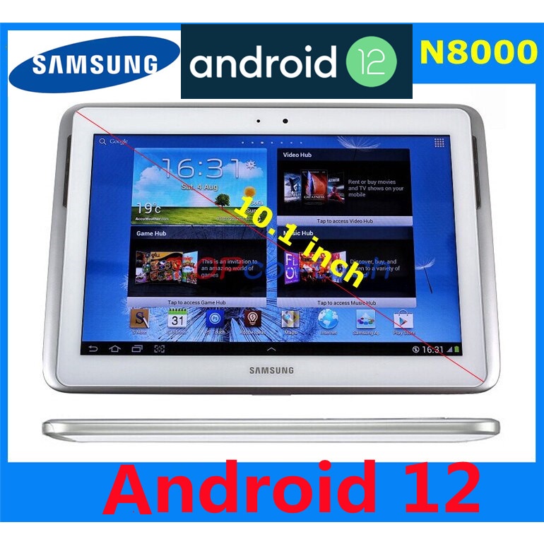 Android 12.0 (100% original used)Samsung Galaxy Note 10.1 (GT-N8000/GT-N8010  )Tablet 10.1 support google meet and online classs