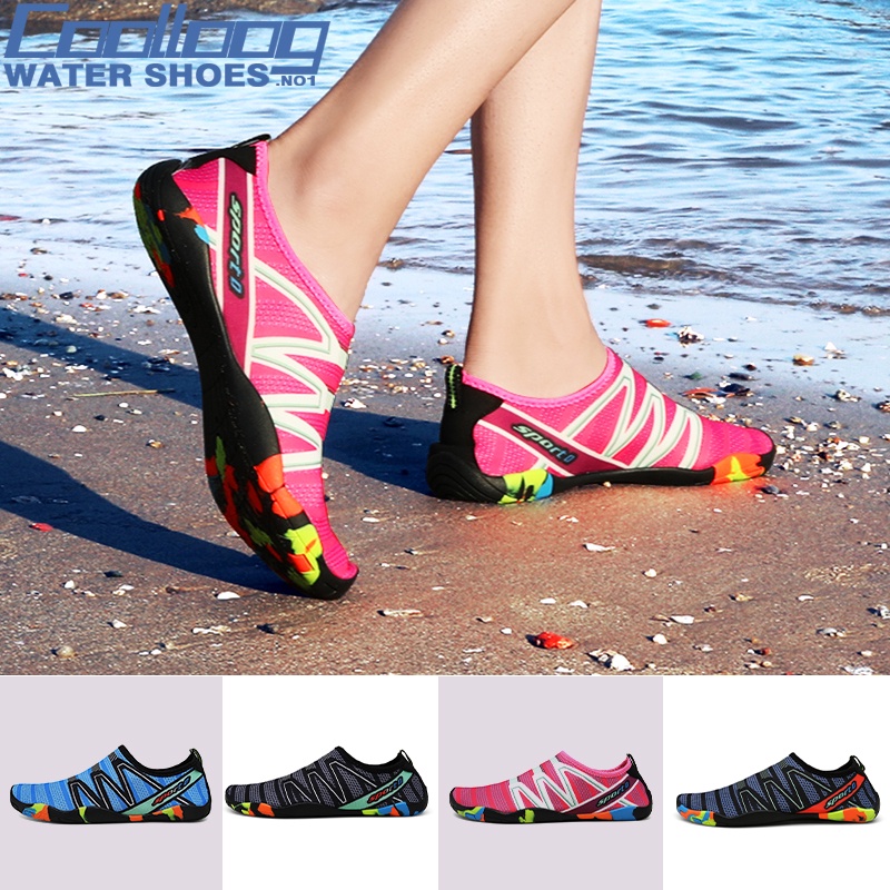 Unisex Summer Aqua shoes No Slip Water Shoes Sand Prevention Rubber Beach Shoes Men Women In stock Shopee Philippines