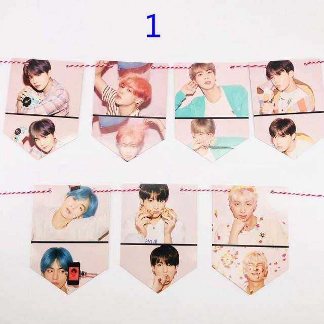 Garland/bunting FLAG KPOP BTS MAP OF THE SOUL: PERSONA (8 Photos ...