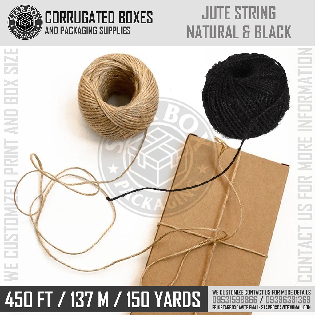 Starbox Jute String Jute Twine for Arts and Crafts Packaging - 450 Feet ...