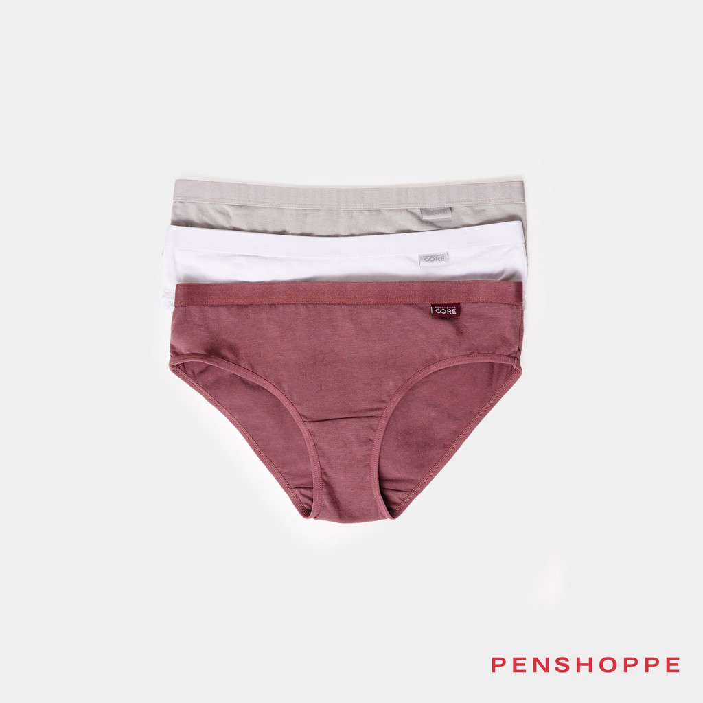 Penshoppe Core 3 in 1 Bundle Classic Bikini Panty For Women