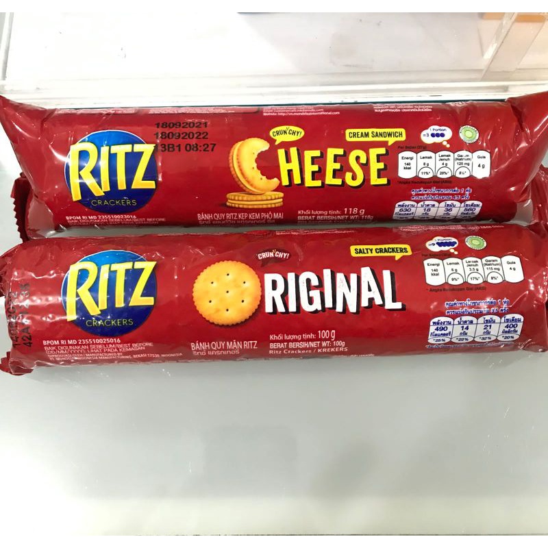 Ritz Crackers 100gr / 118gr (Cheese / Original) Shopee Philippines