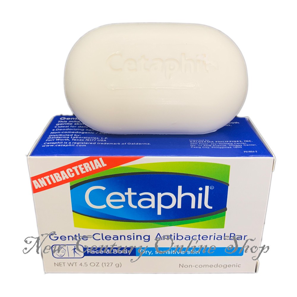 Cetaphil Soap Gentle Cleansing Bar &amp; Antibacterial Bar &amp; Daily Clean ...