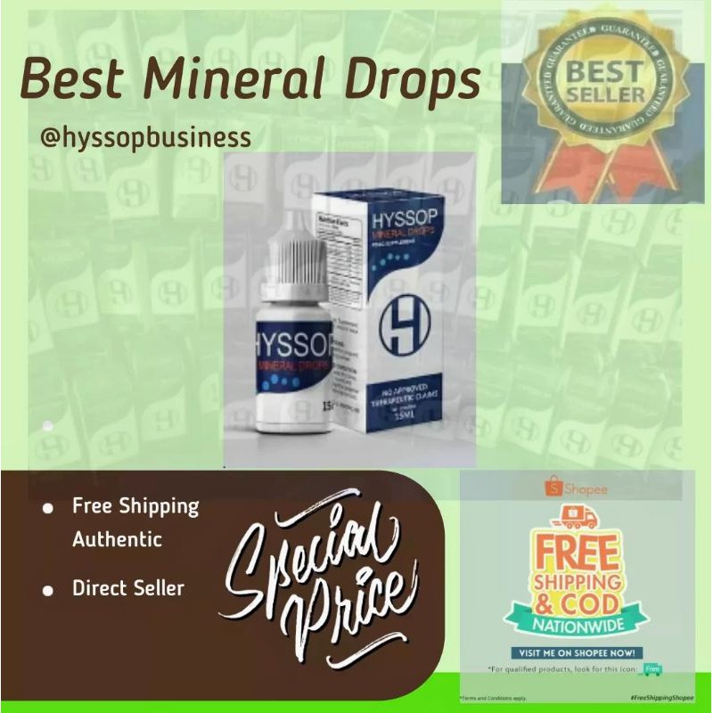 HYSSOP Mineral Eye Drops Original Shopee Philippines