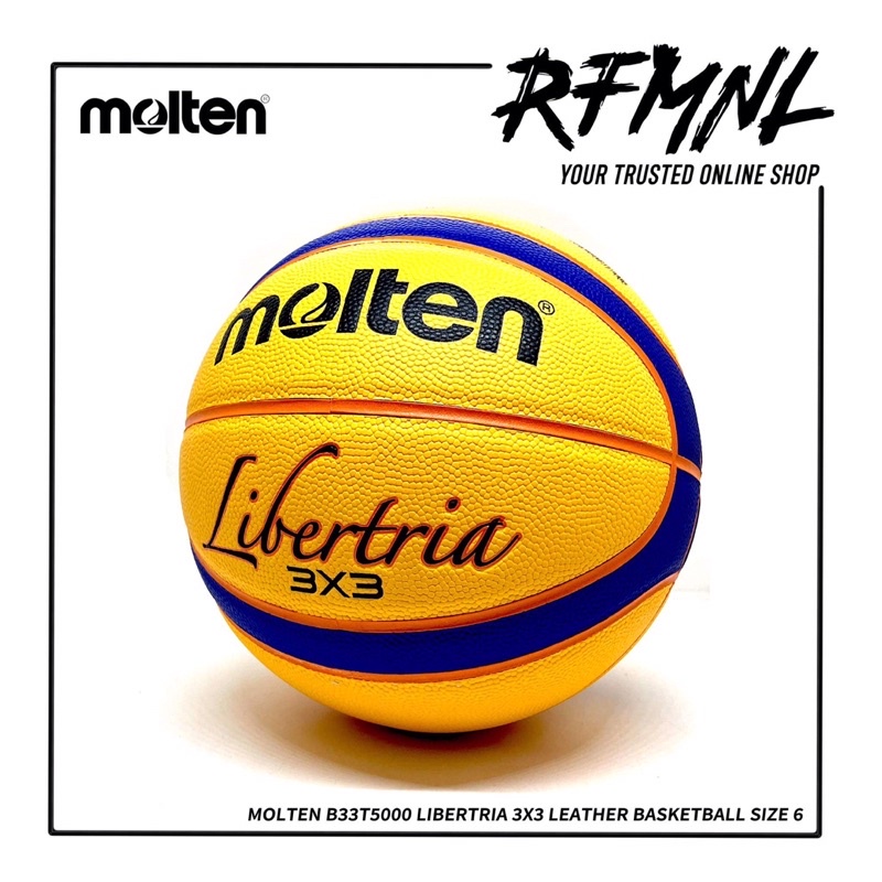 Molten B33T5000 Libertria 3x3 Leather Basketball Size 6