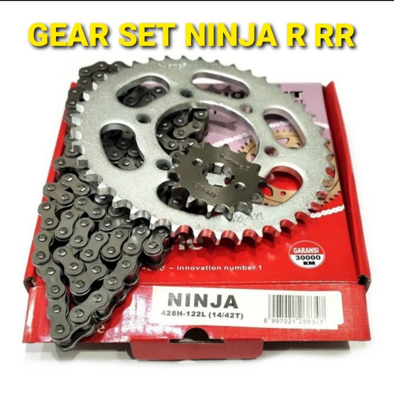 Gear SET Gear SET NINJA 150S RR 14/42T428H122L Shopee Philippines
