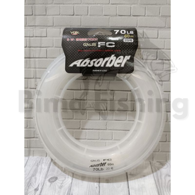 YGK Galis FC Absorber Leader String 20Lb•25Lb•30Lb•50Lb•60Lb•70Lb•100Lb ...