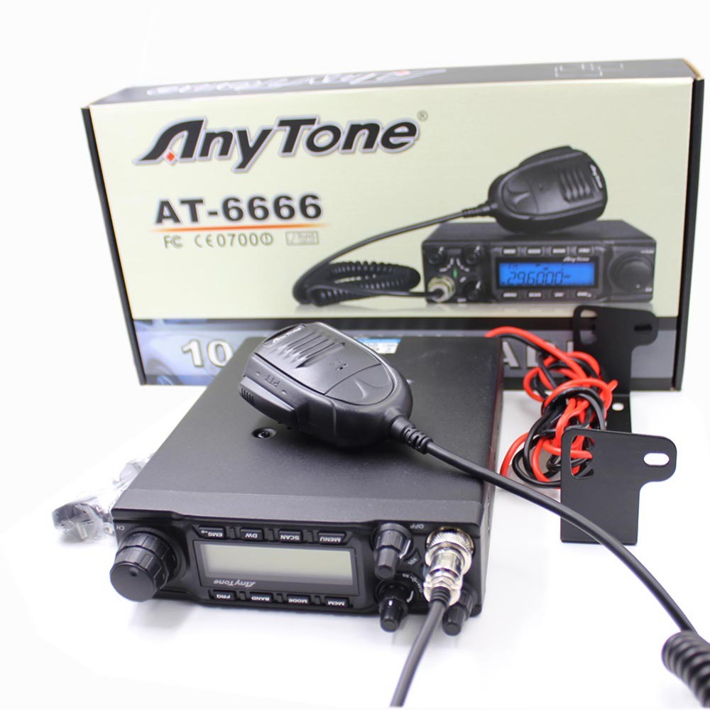 Anytone AT-6666 CB radio 28.000-29.700MHz 60W 40channels large LCD displays  SSB AM FM USB LSB PW CW 10 Meter Radio Shopee Philippines