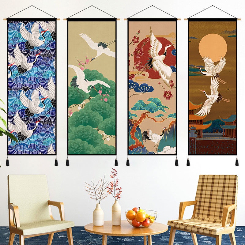 Chinese Style Hanging Cloth Chinese Painting Wall Hanging Background Cloth Simple Tapestry Home Decor Shopee Philippines