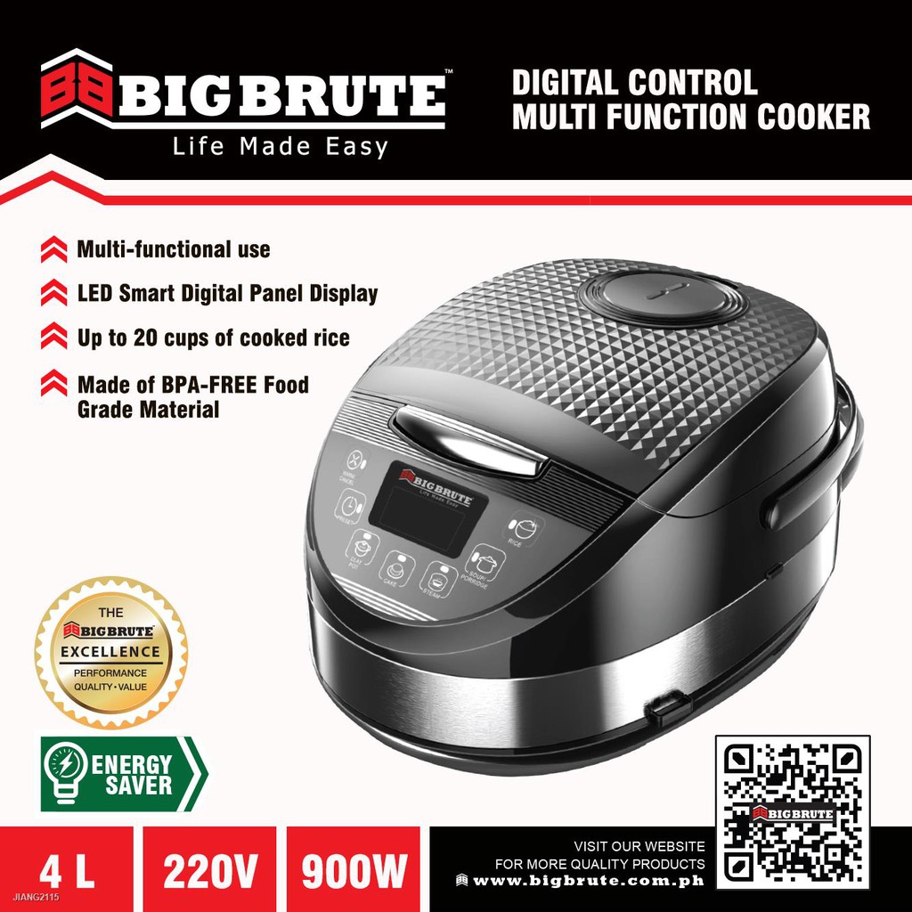 Big Brute Digital Multi Cooker / Digital Rice Cooker Fully Automatic