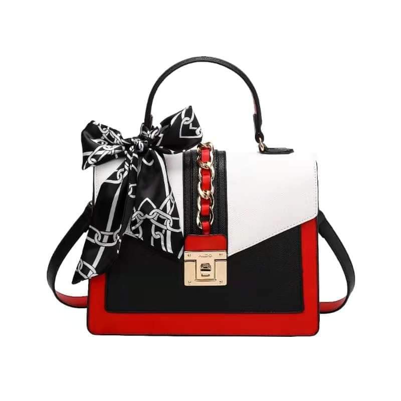 ALDO Glenda Scarf Satchel Red Black u3qHAA Shopee Philippines