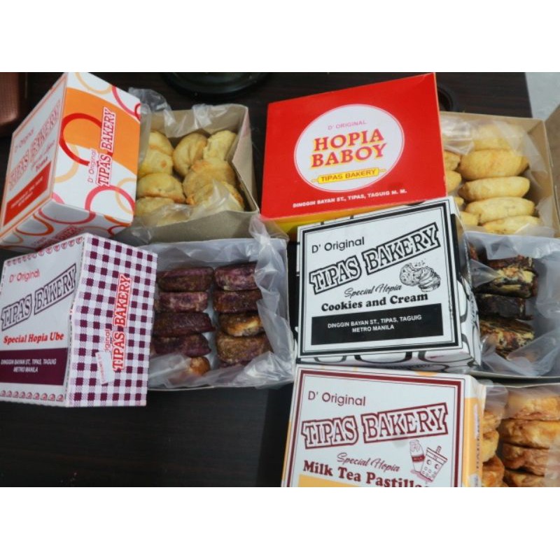 Onhand D' Original Tipas Bakery Special Hopia 1 Box Ube Yema Cookies