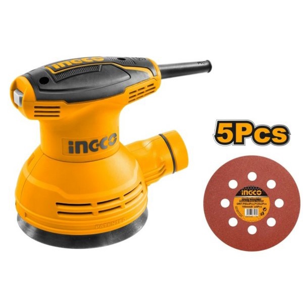 KAYU MESIN Orbital Disc Sander Sanding Machine INGCO RS3208 5 Inch