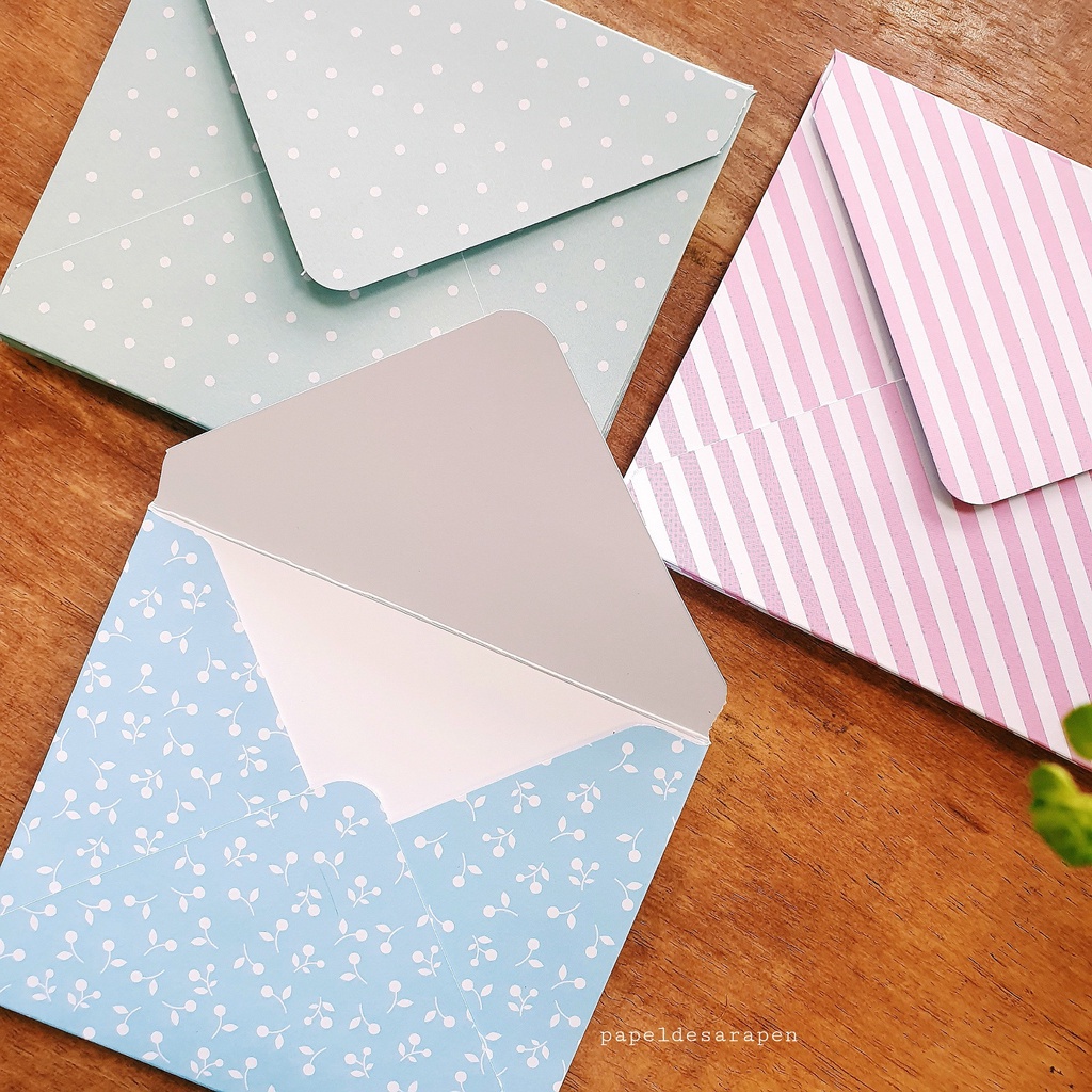 5pcs Korean Patterns Envelopes Pastel Series - Money Envelope Gift Card ...