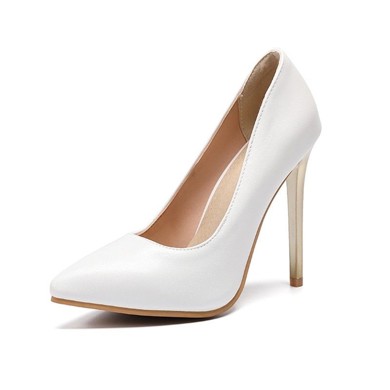 High heels shoes (white) Shopee Philippines