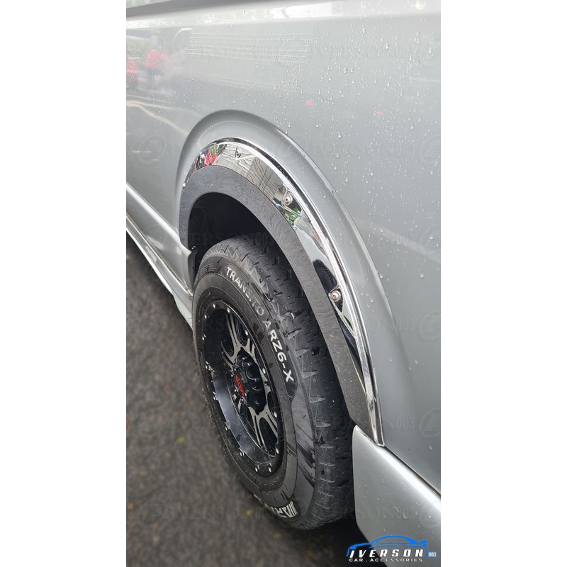 Chrome Fender Flare for Toyota Hiace 2005 to 2018 Shopee Philippines