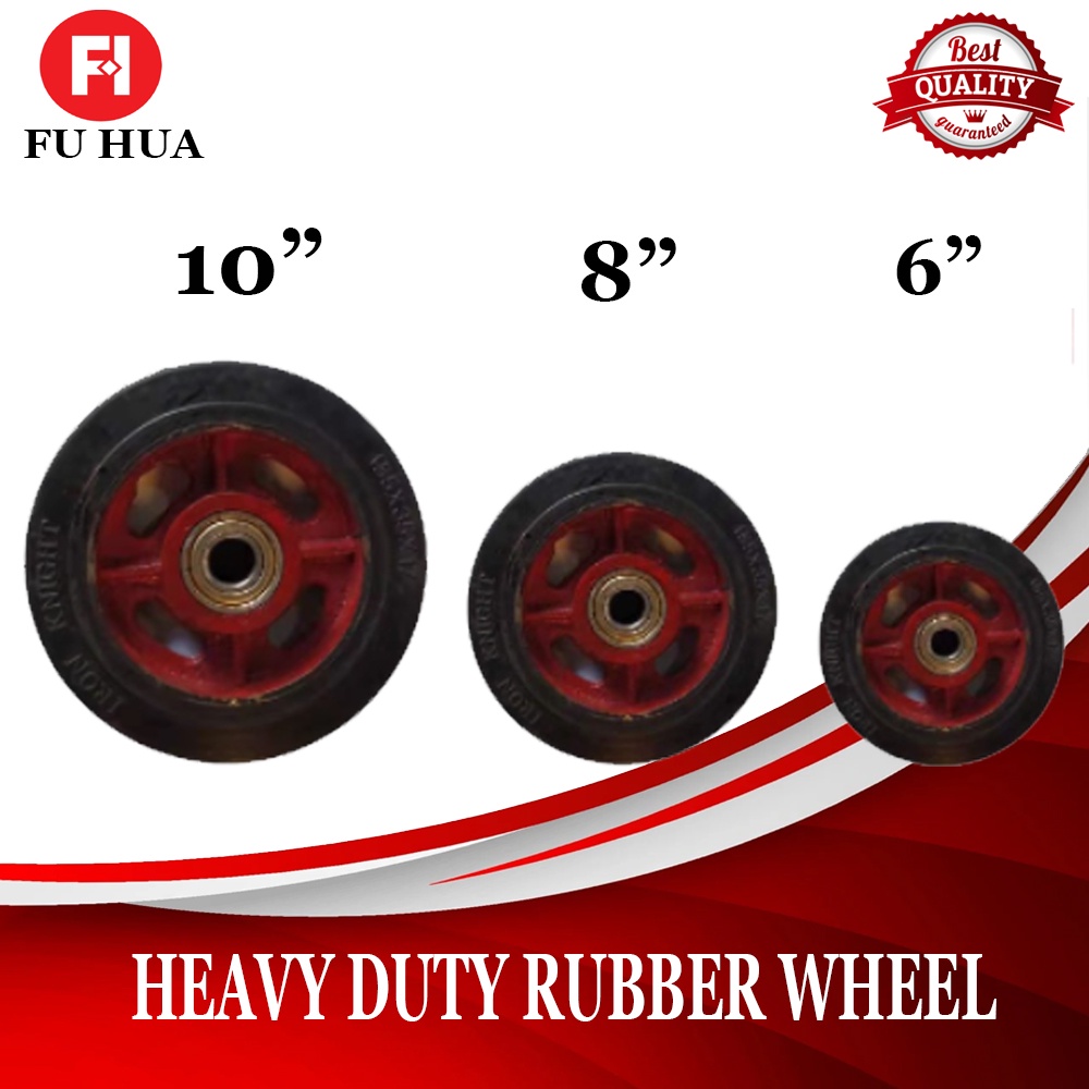 IRON KNIGHT High Quality Heavy Duty Kartilya Hand Truck Rubber Wheel
