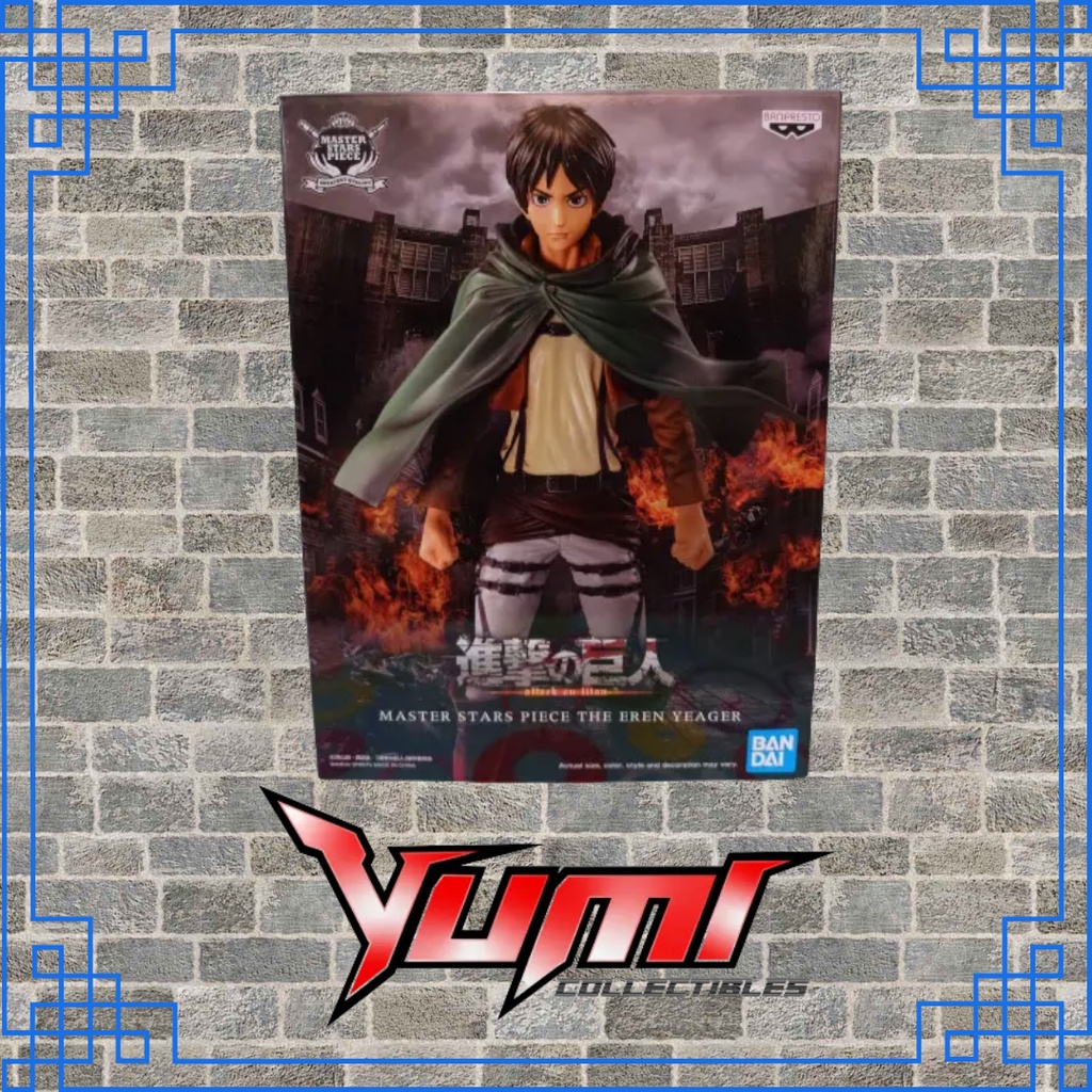Figurine Eren Yeager Attack On Titan - Master Stars Piece Bandai Banpresto - PVC 2022 - Occasion
