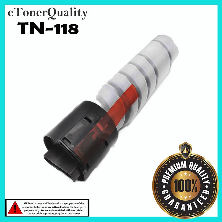 ETQ Compatible Konica Minolta TN-118 TN 118 TN118 Black Toner Cartridge ...