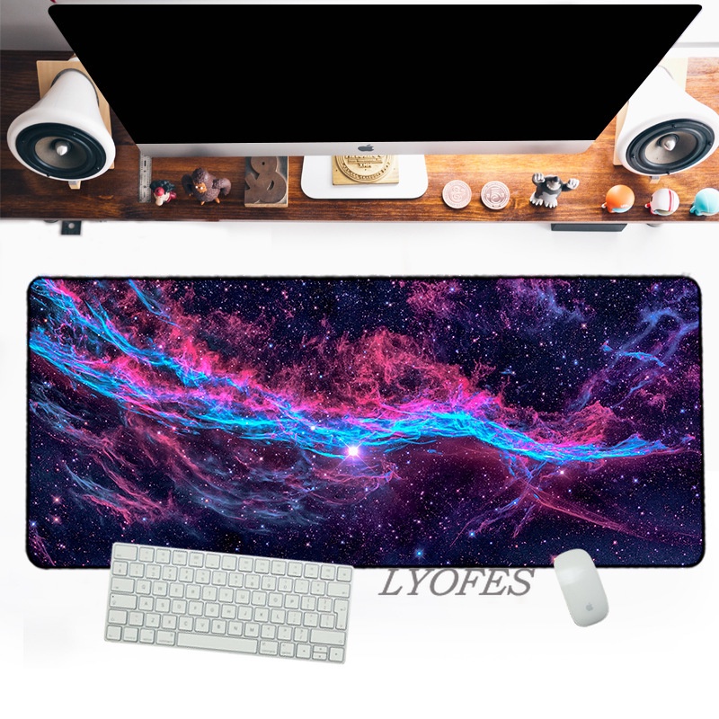 Mouse Pad Gaming Desk Pad Space Night Art Custom Mouse Mat for Office