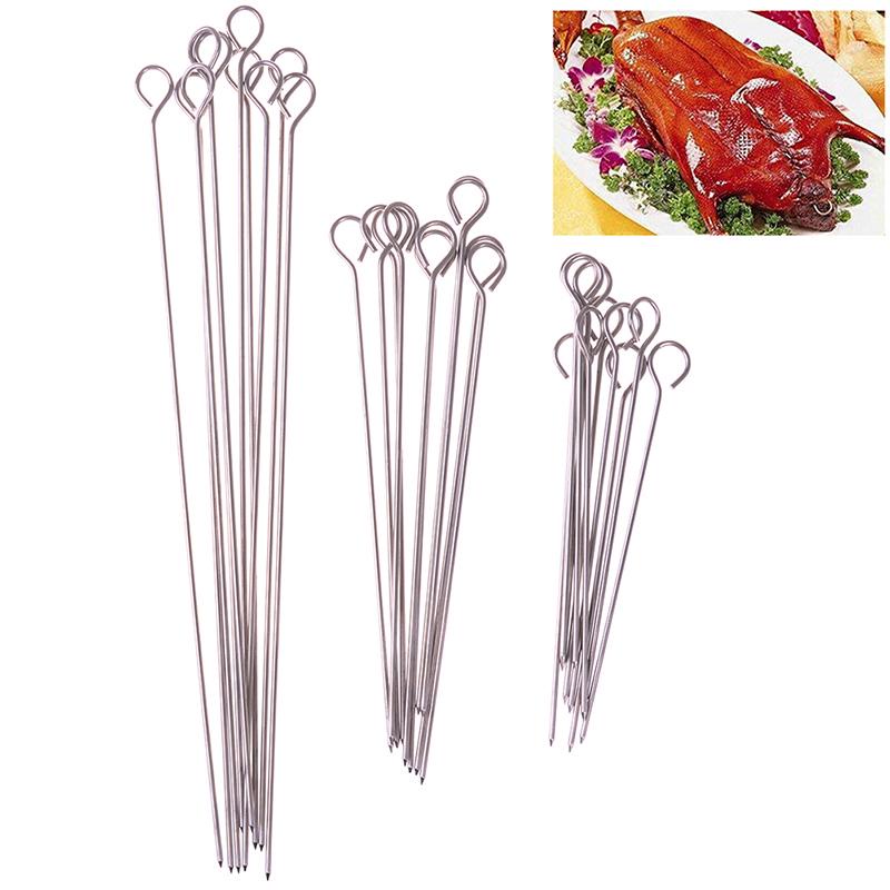 Stainless Steel BBQ Needle/Meat Goose Round Roast Skewer Stick ...