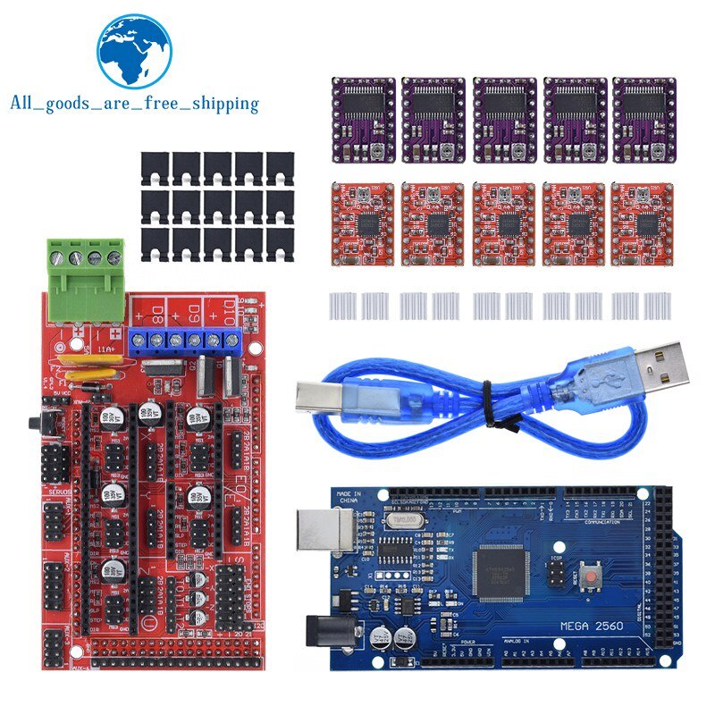 3D Printer Mega 2560 R3 + RAMPS 1.4 control panel+ 5pcs A4988 or ...