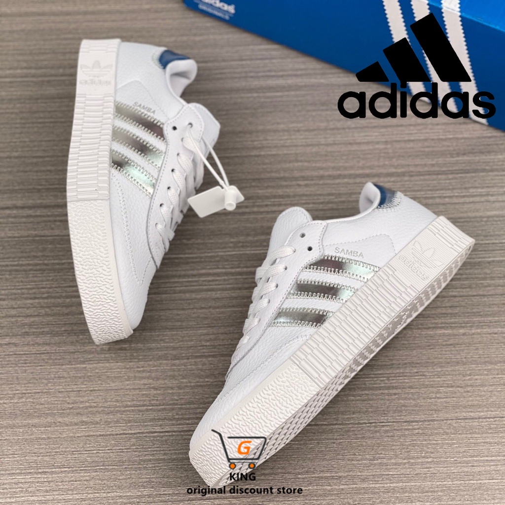 ✑Adidas SambaRose W casual fashion low-top thick sole shoes