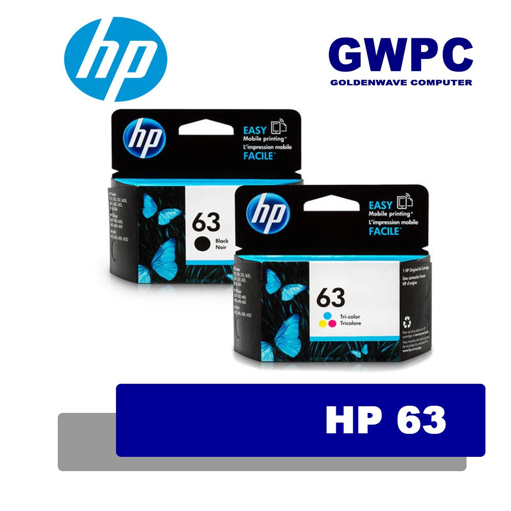 HP 63 Genuine Ink Cartridge | Shopee Philippines