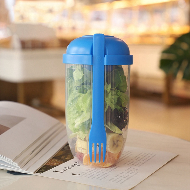 Aqtten Bottle Salad Container For Lunch Carry To Go Bottle-Shaped Salad ...