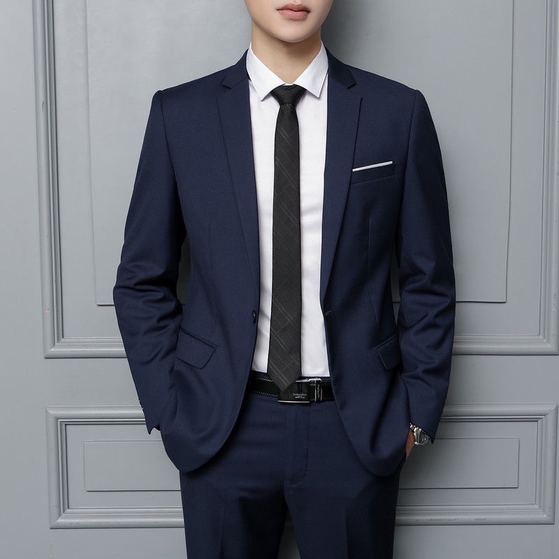 Local Delivery Suit Men's Korean Suit Coat Top Casual Business Slim ...
