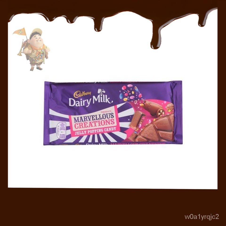 Cadbury Dairy Milk Marvellous Creation Jelly Popping Candy Bar 180g