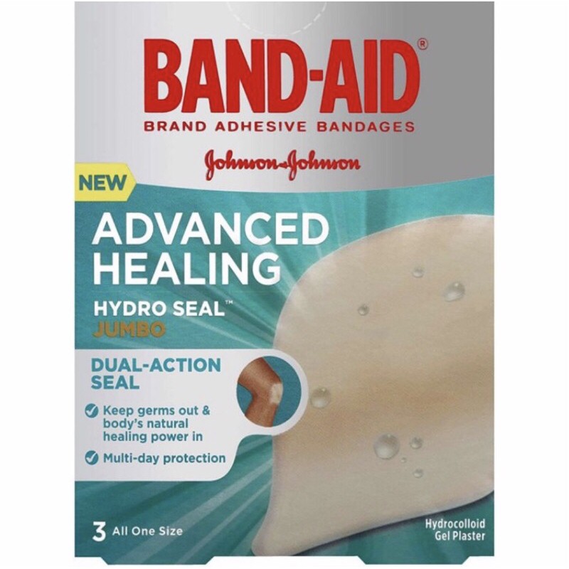 1 Box Hydro Seal Band Aid JUMBO Size 3 ct Extra Large Hydroseal XL