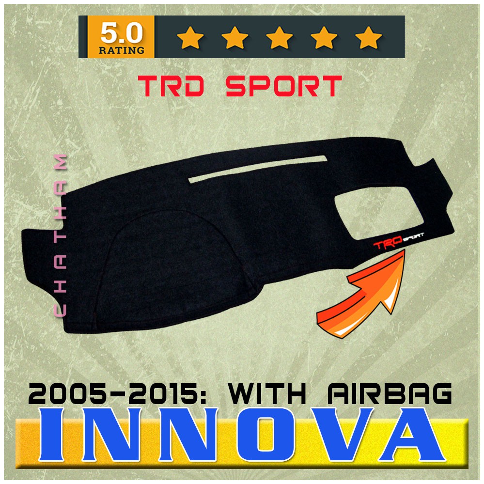 (TRD) Dashboard Cover for Toyota Innova 2005 - 2015 With Airbag ...