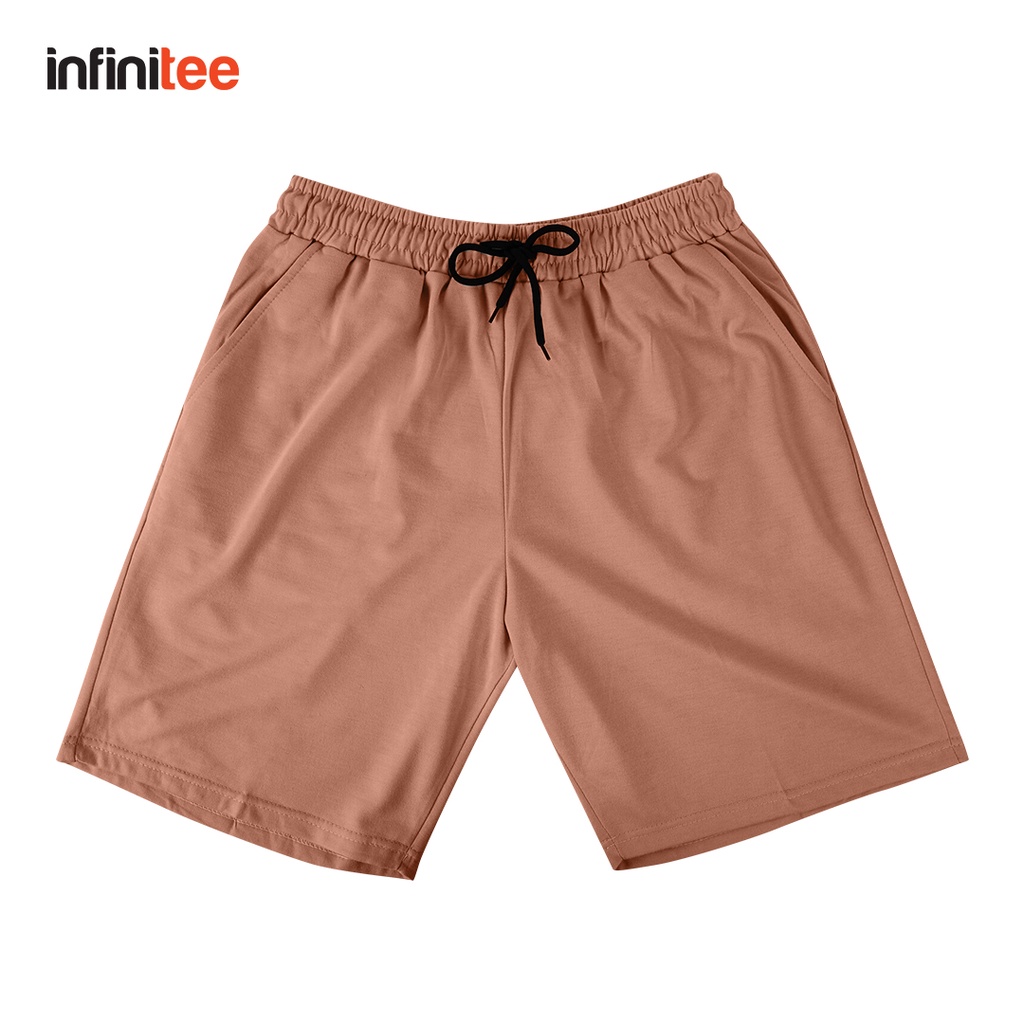 Infinitee Walking Shorts For Men Women With Pocket Basic Plain Cotton ...